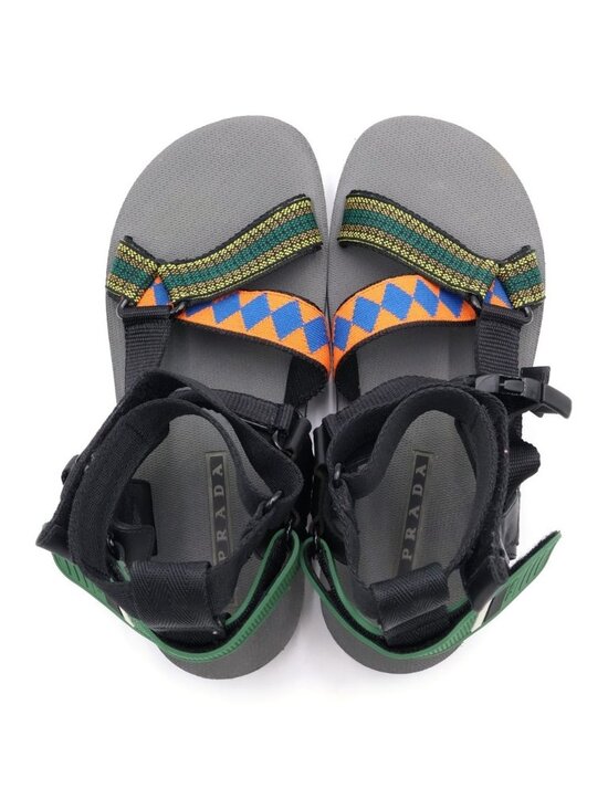 Prada Belt Sports Sandals Black main image 6